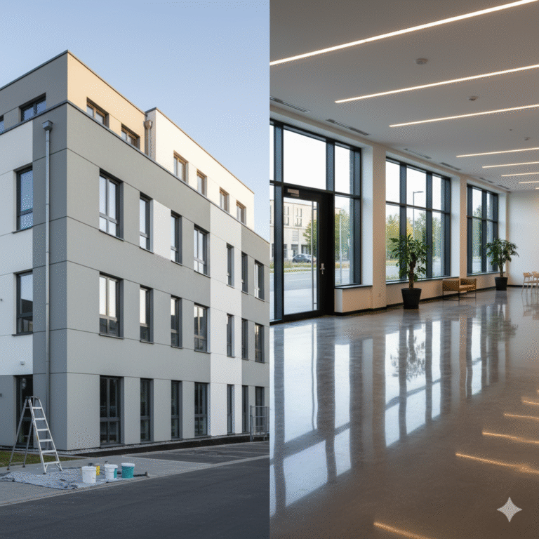 Interior and exterior finishing works by JAZ Group